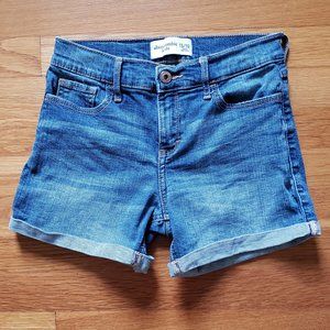 Abercrombi Kids Cuffed Denim Shorts, 15/16